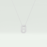 0.02 CT Round Solitaire Moissanite Diamond Necklace For Him 5