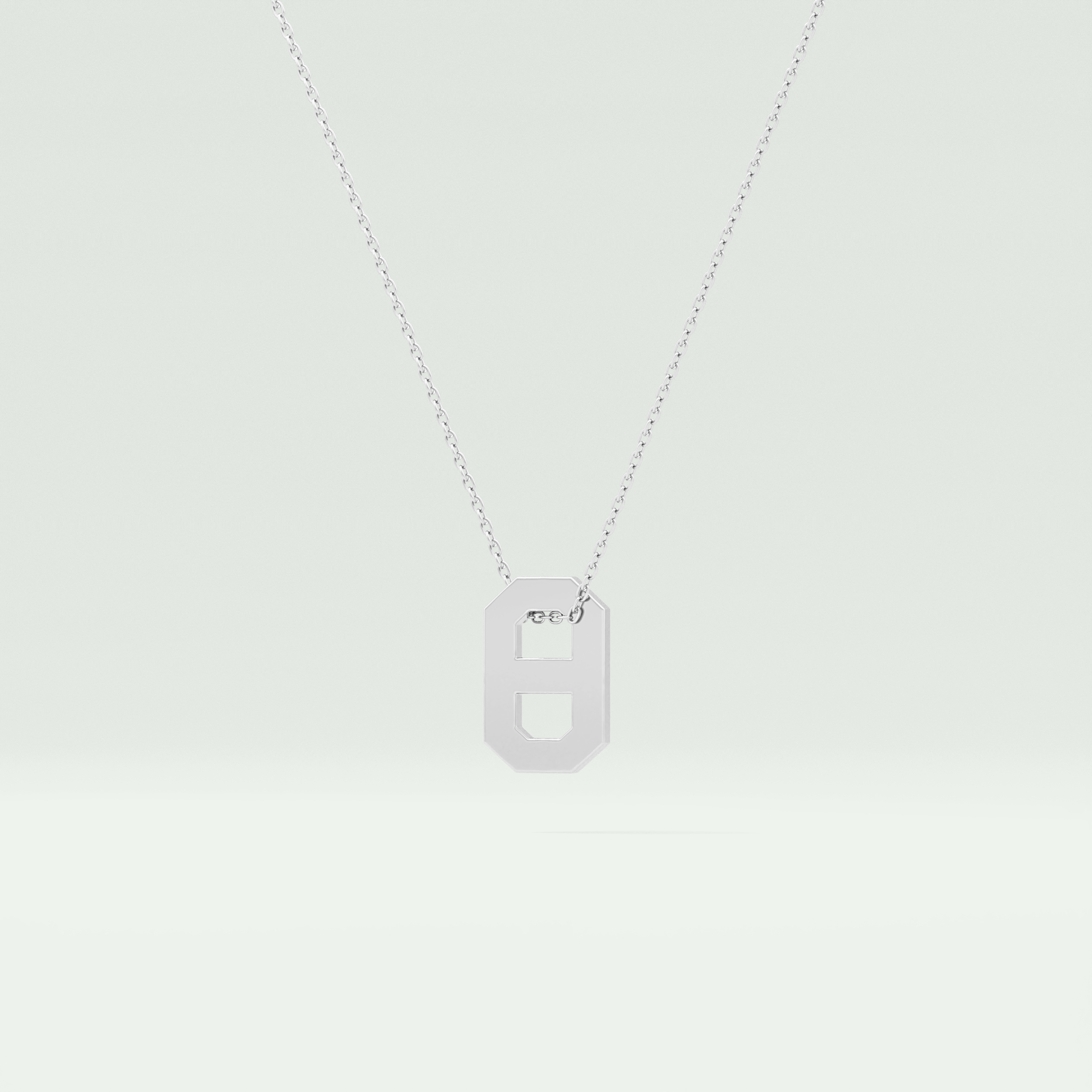 0.02 CT Round Solitaire Moissanite Diamond Necklace For Him 5