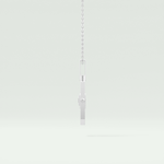 0.10 CT Princess Black Moissanite Diamond Necklace 8