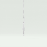 0.10 CT Princess Moissanite Diamond Solitaire Style Necklace 8