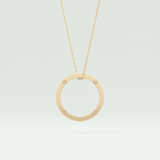 0.20 CT Round Moissanite Diamond Ring Necklace 4