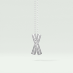 0.20 CT Round Moissanite Stones Open Circle Necklace 7
