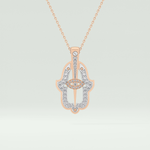 0.30 CT Shimmering Round Moissanite Diamond Stones Necklace For Him 10
