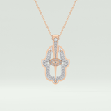 0.30 CT Shimmering Round Moissanite Diamond Stones Necklace For Him 10
