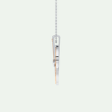 0.30 CT Shimmering Round Moissanite Diamond Stones Necklace For Him 8
