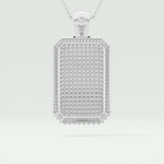 2.10 CT Glamorous Round Moissanite Diamond Stones Necklace For Him 5