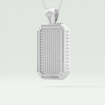 2.10 CT Glamorous Round Moissanite Diamond Stones Necklace For Him 7