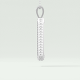 2.10 CT Glamorous Round Moissanite Diamond Stones Necklace For Him 8