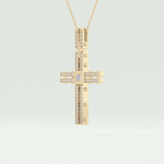 0.20 CT Eternal Cross Moissanite Diamond Necklace For Him 2