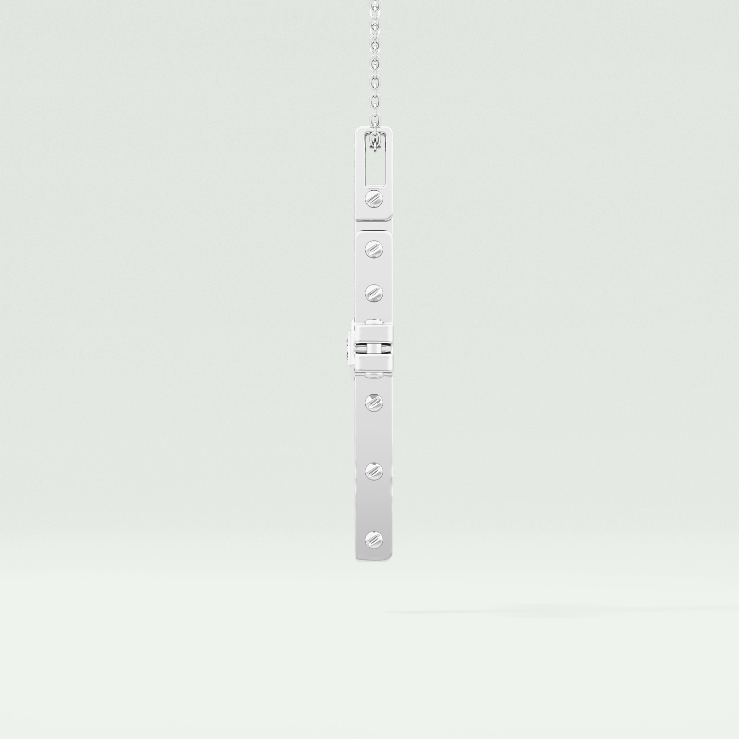 0.20 CT Eternal Cross Moissanite Diamond Necklace For Him 8
