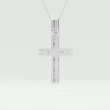 0.20 CT Eternal Cross Moissanite Diamond Necklace For Him 6