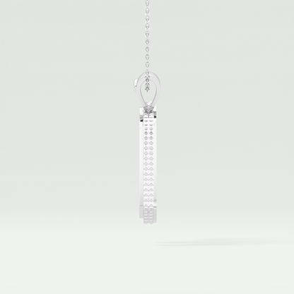0.40 CT Unique Round Stones Moissanite Diamond Necklace