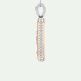 0.45 CT Jesus With Round Moissanite Diamond Stones Necklace 15