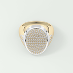 0.55 CT Round Moissanite Diamond  Band For Him 1