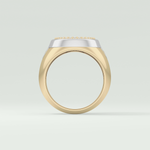 0.55 CT Round Moissanite Diamond  Band For Him 6