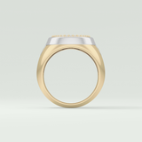 0.55 CT Round Moissanite Diamond  Band For Him 6