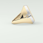 0.55 CT Round Moissanite Diamond  Band For Him 2