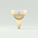 0.55 CT Round Moissanite Diamond  Band For Him 3