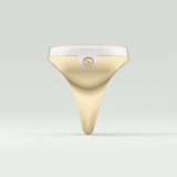 0.55 CT Round Moissanite Diamond  Band For Him 3