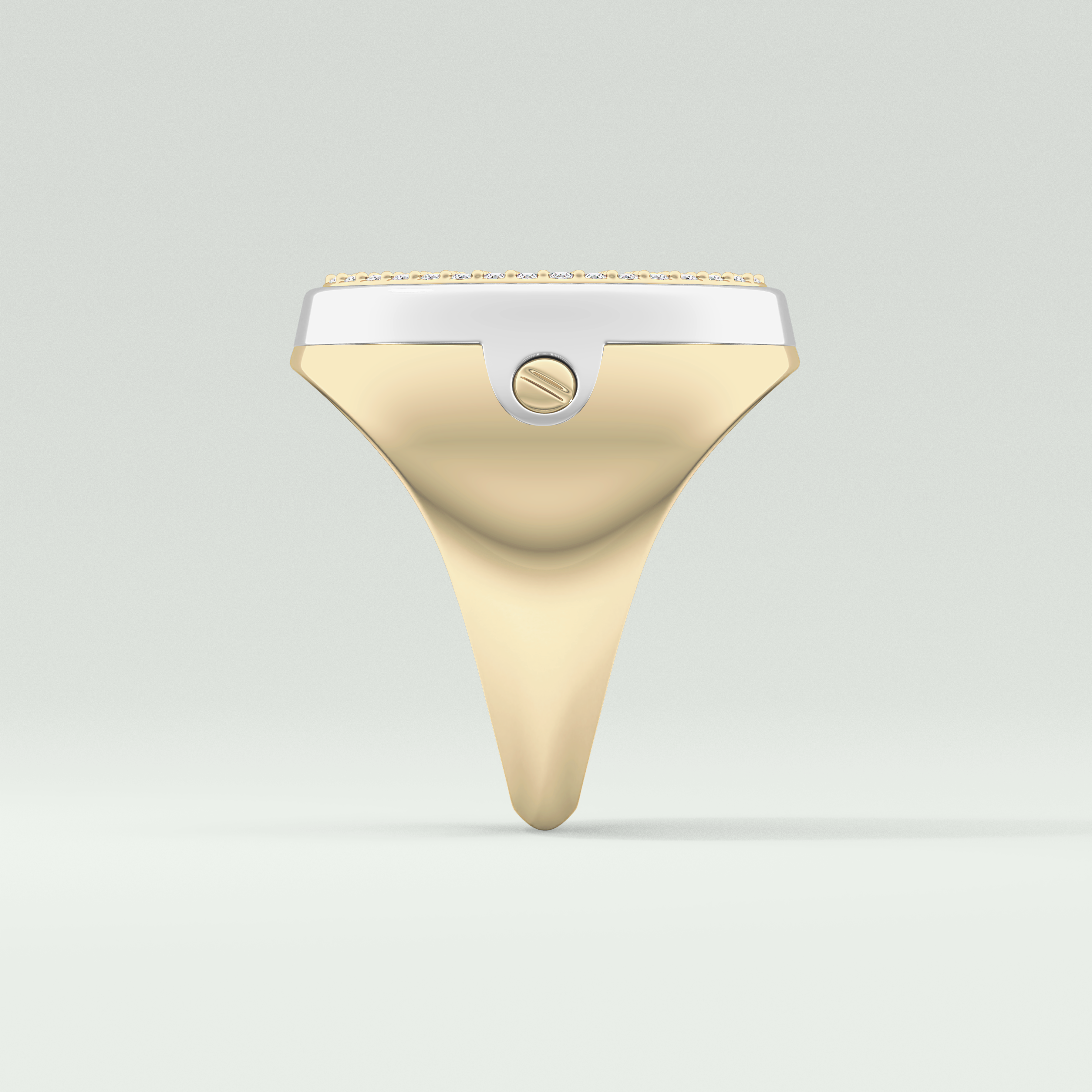 0.55 CT Round Moissanite Diamond  Band For Him 3