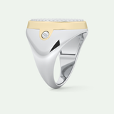 0.55 CT Round Moissanite Diamond  Band For Him 10