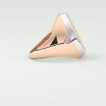 0.55 CT Round Moissanite Diamond  Band For Him 16