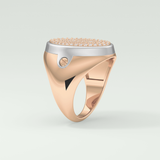 0.55 CT Round Moissanite Diamond  Band For Him 17