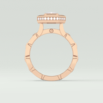 0.75 CT Emerald Cut Moissanite Diamond Men's Wedding Band 18