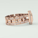 0.75 CT Emerald Cut Moissanite Diamond Men's Wedding Band 15
