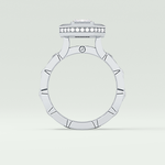 0.75 CT Emerald Cut Moissanite Diamond Men's Wedding Band 11