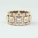 4.70 CT Princess and Round Moissanite Vintage Style Men's Wedding Band 3