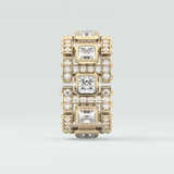 4.70 CT Princess and Round Moissanite Vintage Style Men's Wedding Band 4