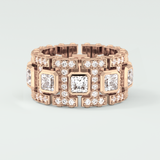 4.70 CT Princess and Round Moissanite Vintage Style Men's Wedding Band 15