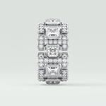 4.70 CT Princess and Round Moissanite Vintage Style Men's Wedding Band 10