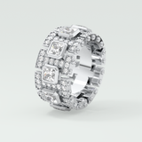 4.70 CT Princess and Round Moissanite Vintage Style Men's Wedding Band 11