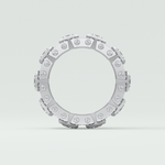 4.70 CT Princess and Round Moissanite Vintage Style Men's Wedding Band 12
