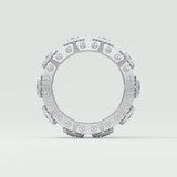 4.70 CT Princess and Round Moissanite Vintage Style Men's Wedding Band 12