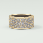 2.40 CT Multi Row Moissanite Diamond Men's Wedding Band 3