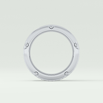 2.40 CT Multi Row Moissanite Diamond Men's Wedding Band 12