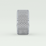2.40 CT Multi Row Moissanite Diamond Men's Wedding Band 11
