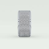2.40 CT Multi Row Moissanite Diamond Men's Wedding Band 11