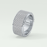 2.40 CT Multi Row Moissanite Diamond Men's Wedding Band 10