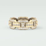 1.0 CT Round Shaped Moissanite Wedding Band For Men 1