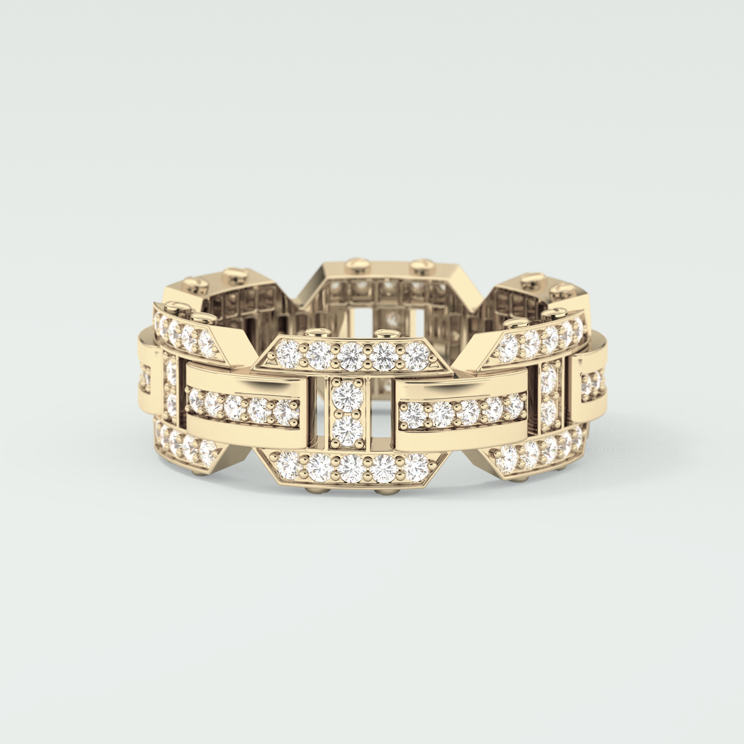1.0 CT Round Shaped Moissanite Wedding Band For Men 3