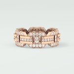1.0 CT Round Shaped Moissanite Wedding Band For Men 17