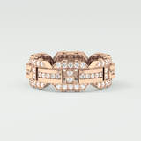 1.0 CT Round Shaped Moissanite Wedding Band For Men 17