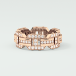 1.0 CT Round Shaped Moissanite Wedding Band For Men 14
