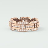 1.0 CT Round Shaped Moissanite Wedding Band For Men 14
