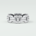 1.0 CT Round Shaped Moissanite Wedding Band For Men 7