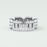 1.0 CT Round Shaped Moissanite Wedding Band For Men 8
